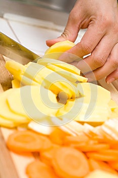 Cutting vegetables