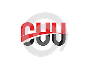 CUU Letter Initial Logo Design Vector Illustration
