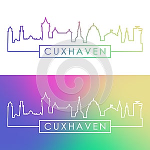 Cuxhaven city skyline.