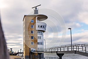 Cuxhaven port city germany