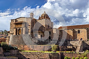 Cuzco, Peru - Quoricancha Temple in the Historic Old City of Cuzco UNESCO World Heritage