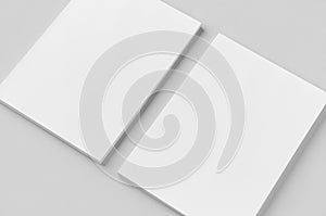 Cv, resume, letterhead, invoice mockup. Stack of A4 papers on a grey background
