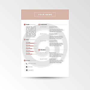 CV / Resume template