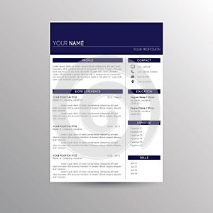 CV / Resume template