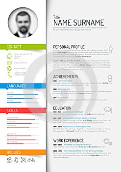 Cv / resume template