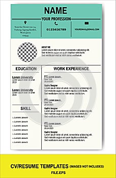 CV or Resume working document templates