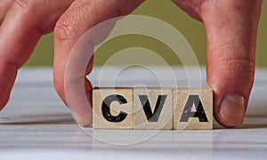 CVA acronym Cerebrovascular Accident stroke concept. CVA photo