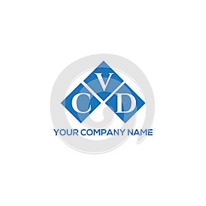CVD letter logo design on white background. CVD creative initials letter logo concept. CVD letter design photo