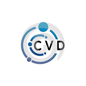 CVD letter logo design on white background. CVD creative initials letter logo concept. CVD letter design.CVD letter logo design photo