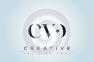 CVO abstract letter logo
