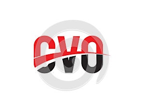 CVO Letter Initial Logo Design Vector Illustration