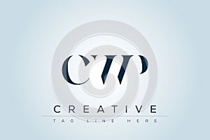CWP abstract letter logo