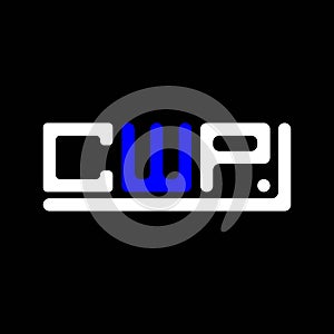 CWP letter logo creative design with vector graphic, CWP