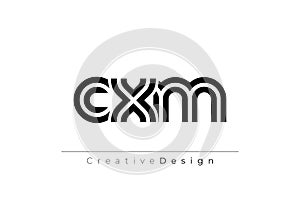 CXM Creative Unique Modern Letter Logo Design