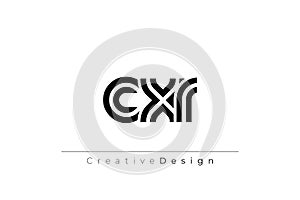 CXR Creative Unique Modern Letter Logo Design