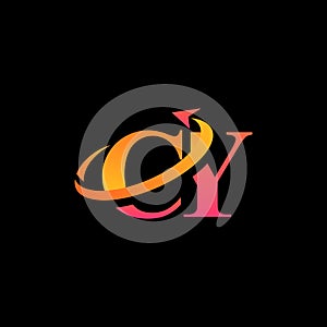 CY aerospace creative logo design