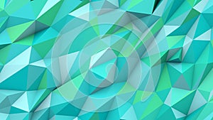 Cyan abstract triangles poly colors geometric shape background