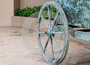 Cyan horse chariot wheel
