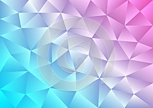 Cyan and Pink Gradient Background with Polygonal Pattern