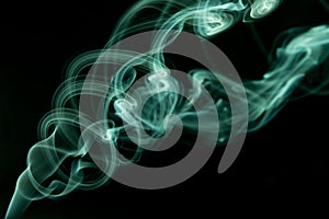 Cyan Smoke abstract