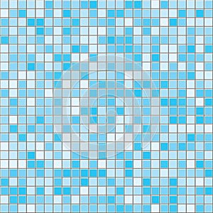 Cyan square tiles seamless vector texture