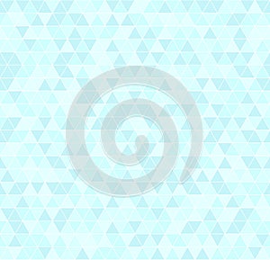 Cyan triangle pattern. Seamless vector