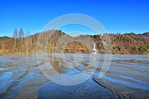 Cyanide lake at Geamana Romania photo