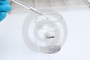 Cyanide Solution, Hazardous chemicals and symbols on containers