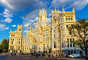 Cybele Palace, the City Hall of Madrid photo