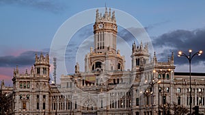 Cybele Palace in Madrid, Spain photo