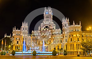 The Cybele Palace in Madrid, Spain photo