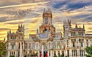 The Cybele Palace in Madrid, Spain photo