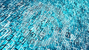 Cyber abstract background, binary code vector cyberspace
