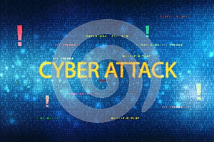Cyber Attack Background, Cyber Technology Background photo