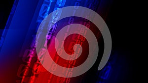 Binary background with rectangles of binary code technology concept for cyber security and data management in age of big data