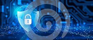 Cyber attack block, Cyber data, and Information privacy Concept