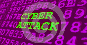 Cyber attack and computer security warnings - cyber attack