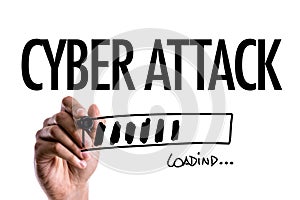 Cyber Attack on a conceptual image