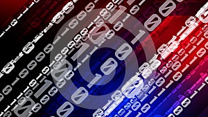 Binary background exploring changing world of cyber security and machine learning through abstract binary code and data