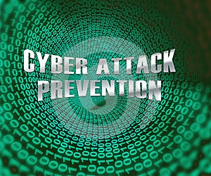 Cyber Attack Prevention Security Firewall 3d Illustration