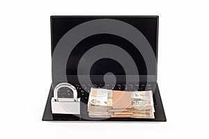 Internet cyber security concept. Ransomware, Malware, Encrypt and Hacking