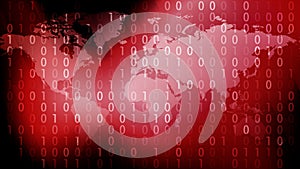 Cyber crime mapping binary code of cyber attacks exploring algorithms and secure global networks in digital world of cyber