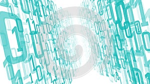 Cyber data binary code, algorithm machine learning concept