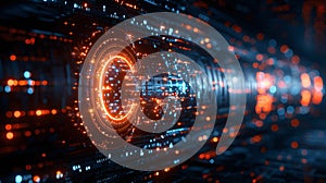 Cyber encryption locks, coding security.