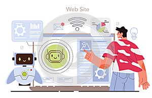 Cyber engineering online service or platform. Robotics' constructing