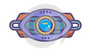 Cyber Eye Digital Vision Icon, vector design Generative AI