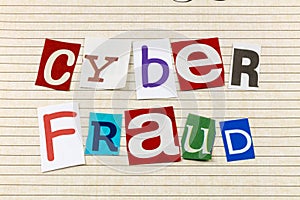Cyber fraud theft crook computer network virus malware security online hacker protection