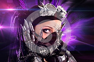Cyber-Gothic girl
