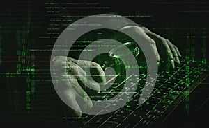 Cyber hacker crime attack data