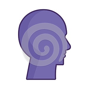 Cyber humanoide profile icon photo
